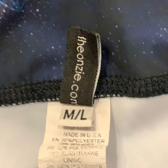 Onzie Yoga Leggings Multicolored Galaxy M/L - Picture 16 of 16